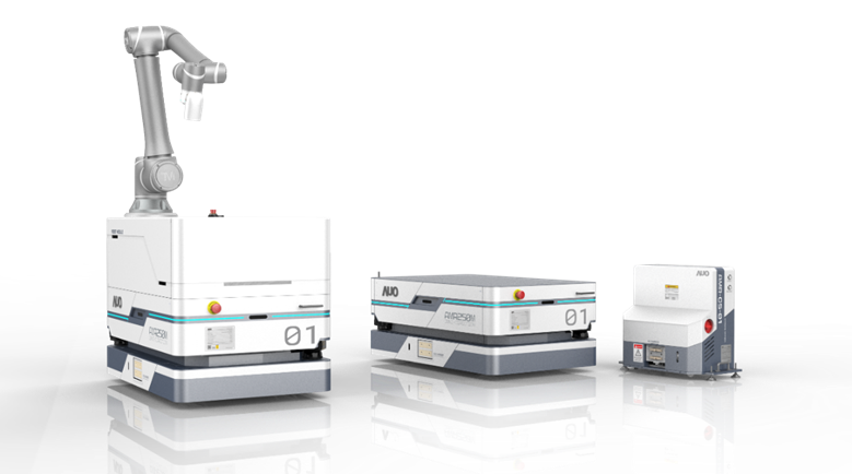 u8国际數位開發的自主式移動機器人（AMR250M），搭配全向輪並結合AI演算法、2D LiDAR、3D攝影機等技術，協助客戶實現產線全自動化